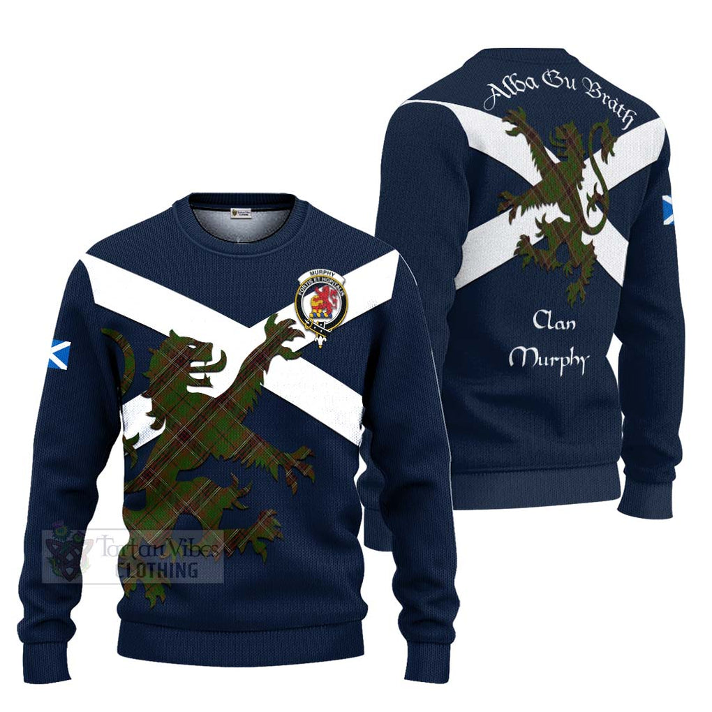 Murphy Tartan Lion Rampant Ugly Sweater Proudly Display Your Heritage with Alba Gu Brath and Clan Name Unisex - Tartan Vibes Clothing