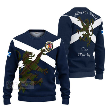 Murphy Tartan Lion Rampant Ugly Sweater Proudly Display Your Heritage with Alba Gu Brath and Clan Name Unisex - Tartan Vibes Clothing