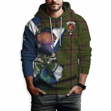Tartan Vibes Clothing Murphy Tartan Family Crest Hoodie Scottish Thistle Celtic Inspired