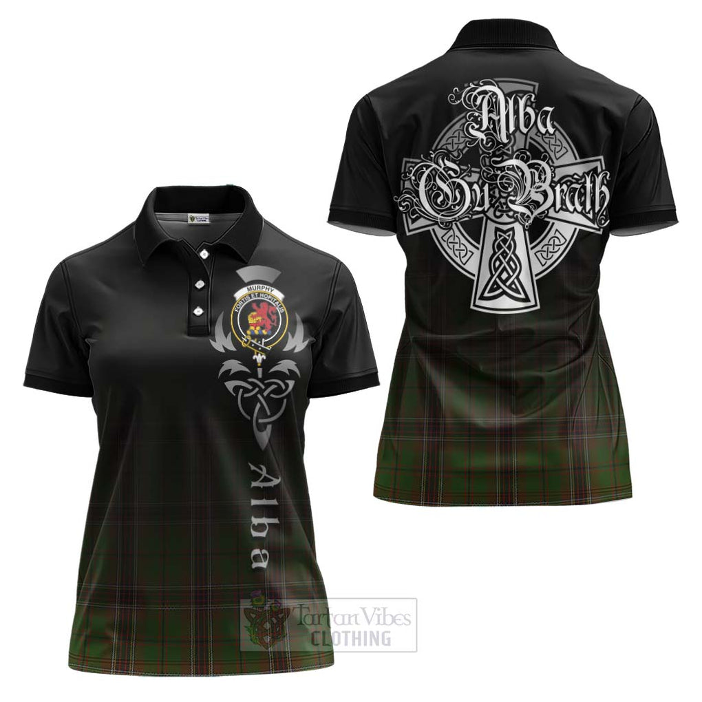 Murphy Tartan Women's Polo Shirt Featuring Alba Gu Brath Family Crest Celtic Inspired Women - Tartan Vibes Clothing