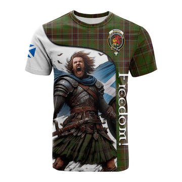 Tartan Vibes Clothing Murphy Crest Tartan Cotton T-shirt Inspired by the Freedom of Scottish Warrior