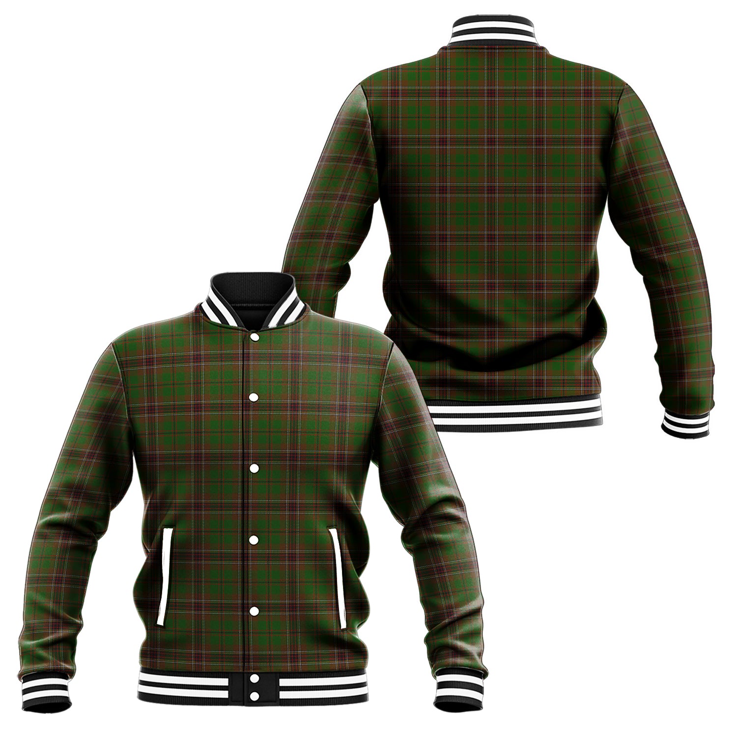 Murphy Tartan Baseball Jacket Unisex - Tartan Vibes Clothing
