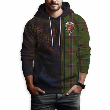 Tartan Vibes Clothing Murphy Tartan Family Crest Hoodie Alba Gu Brath Be Brave Lion Ancient Style
