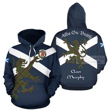 Murphy Tartan Lion Rampant Hoodie Proudly Display Your Heritage with Alba Gu Brath and Clan Name Zip Hoodie - Tartan Vibes Clothing