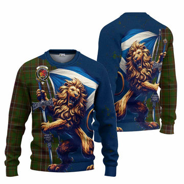 Murphy Tartan Family Crest Knitted Sweater with Scottish Majestic Lion Unisex - Tartan Vibes Clothing