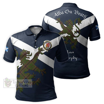 Murphy Tartan Lion Rampant Polo Shirt Proudly Display Your Heritage with Alba Gu Brath and Clan Name Kid - Tartan Vibes Clothing