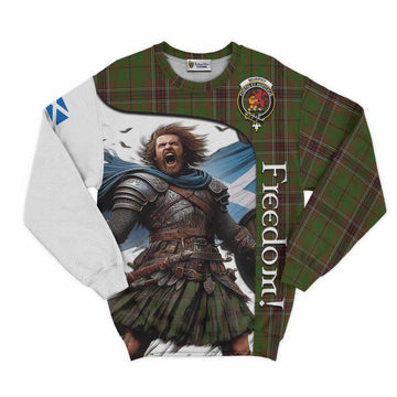Tartan Vibes Clothing Murphy Crest Tartan Sweatshirt Inspired by the Freedom of Scottish Warrior