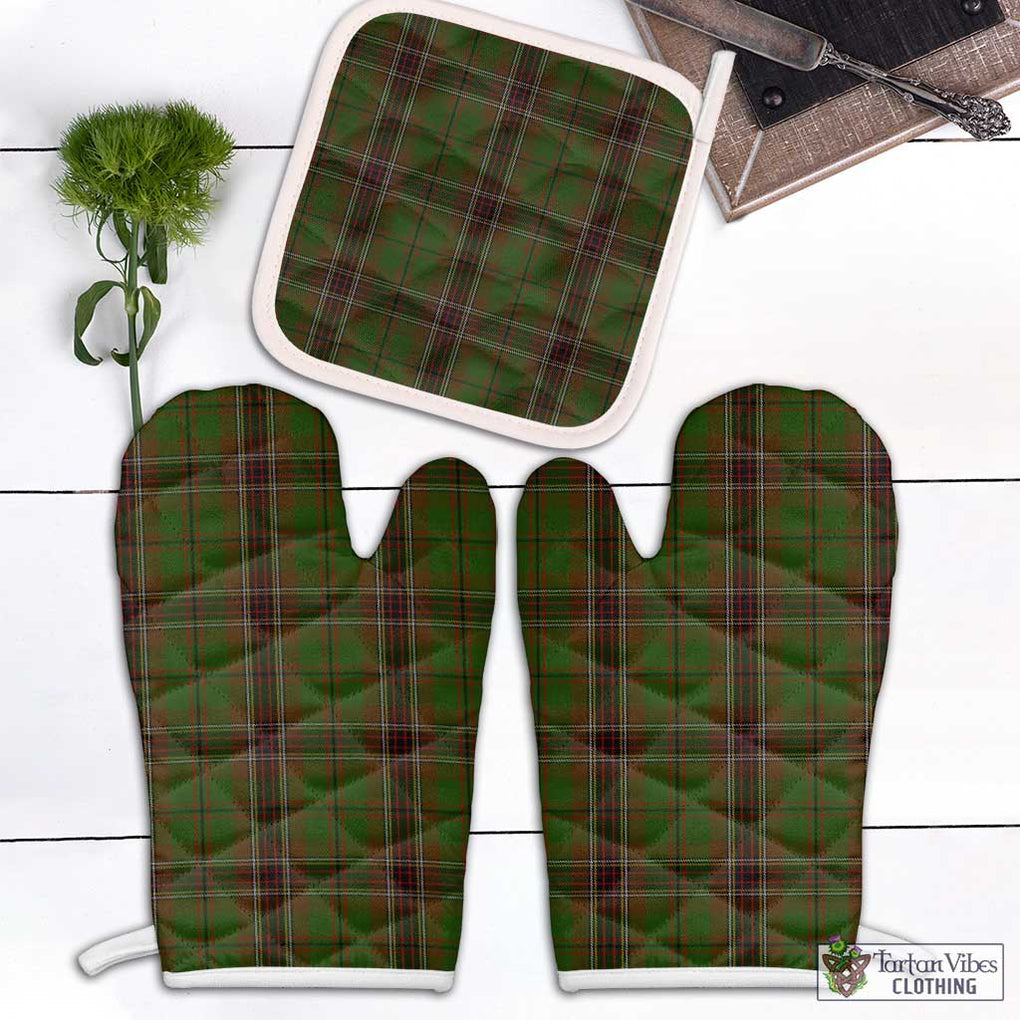 Murphy Tartan Combo Oven Mitt & Pot-Holder Combo 2 Oven Mitt & 1 Pot-Holder Black - Tartan Vibes Clothing