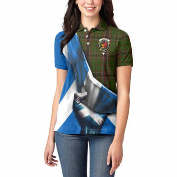 Murphy Tartan Women's Polo Shirt with Family Crest Scotland Patriotic Style Women - Tartan Vibes Clothing