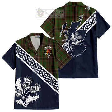 Murphy Tartan Hawaiian Shirt Featuring Thistle and Scotland Map Kid - Tartan Vibes Clothing