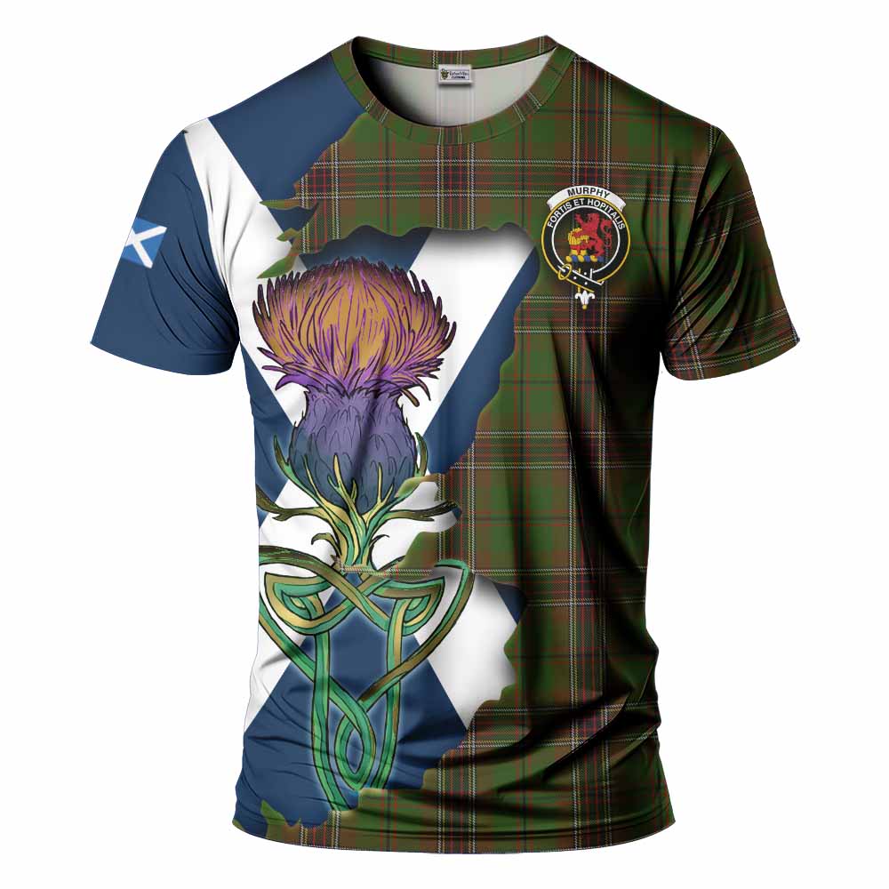 Murphy Tartan Family Crest T-Shirt Scottish Thistle Celtic Inspired Kid's Shirt - Tartan Vibes Clothing