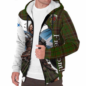 Tartan Vibes Clothing Murphy Crest Tartan Sherpa Hoodie Inspired by the Freedom of Scottish Warrior