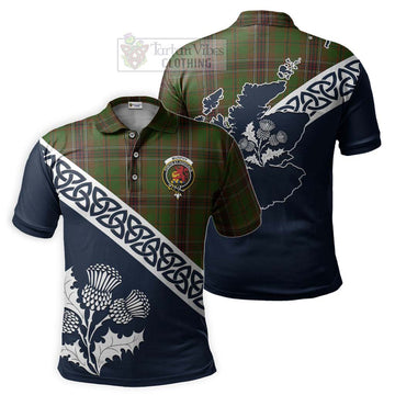 Murphy Tartan Polo Shirt Featuring Thistle and Scotland Map Kid - Tartanvibesclothing Store