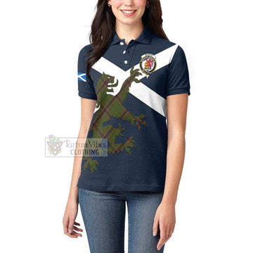 Murphy Tartan Lion Rampant Women's Polo Shirt Proudly Display Your Heritage with Alba Gu Brath and Clan Name Women - Tartan Vibes Clothing