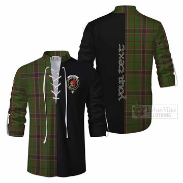 Murphy Tartan Ghillie Kilt Shirt with Family Crest and Half Of Me Style Men - Tartan Vibes Clothing