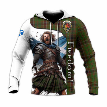 Tartan Vibes Clothing Murphy Crest Tartan Knitted Hoodie Inspired by the Freedom of Scottish Warrior