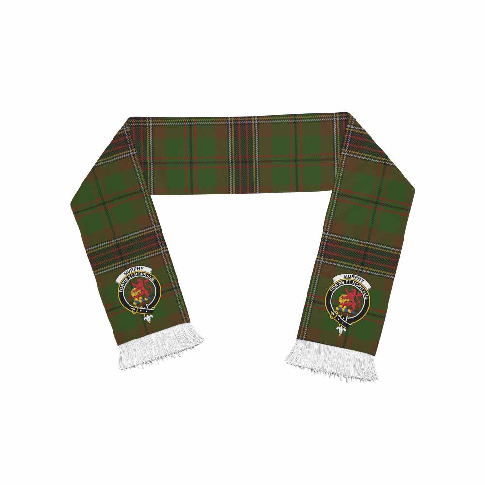 Murphy Tartan Ruffneck Scarf with Family Crest One Size 67.7*6.7 inches - Tartan Vibes Clothing
