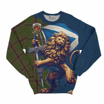 Murphy Tartan Family Crest Sweatshirt with Scottish Majestic Lion Unisex - Tartan Vibes Clothing