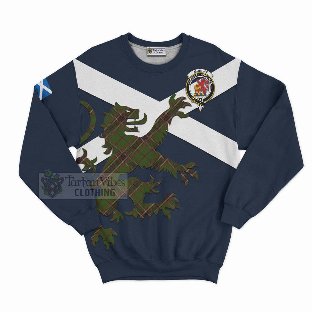 Murphy Tartan Lion Rampant Sweatshirt Proudly Display Your Heritage with Alba Gu Brath and Clan Name Unisex - Tartan Vibes Clothing