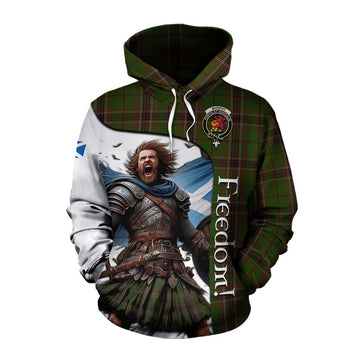 Tartan Vibes Clothing Murphy Crest Tartan Cotton Hoodie Inspired by the Freedom of Scottish Warrior