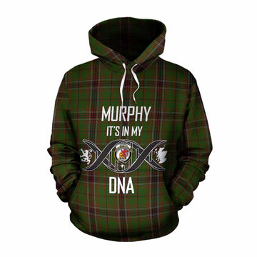Murphy Tartan Cotton Hoodie with Family Crest DNA In Me Style Pullover Hoodie XS - Tartan Vibes Clothing