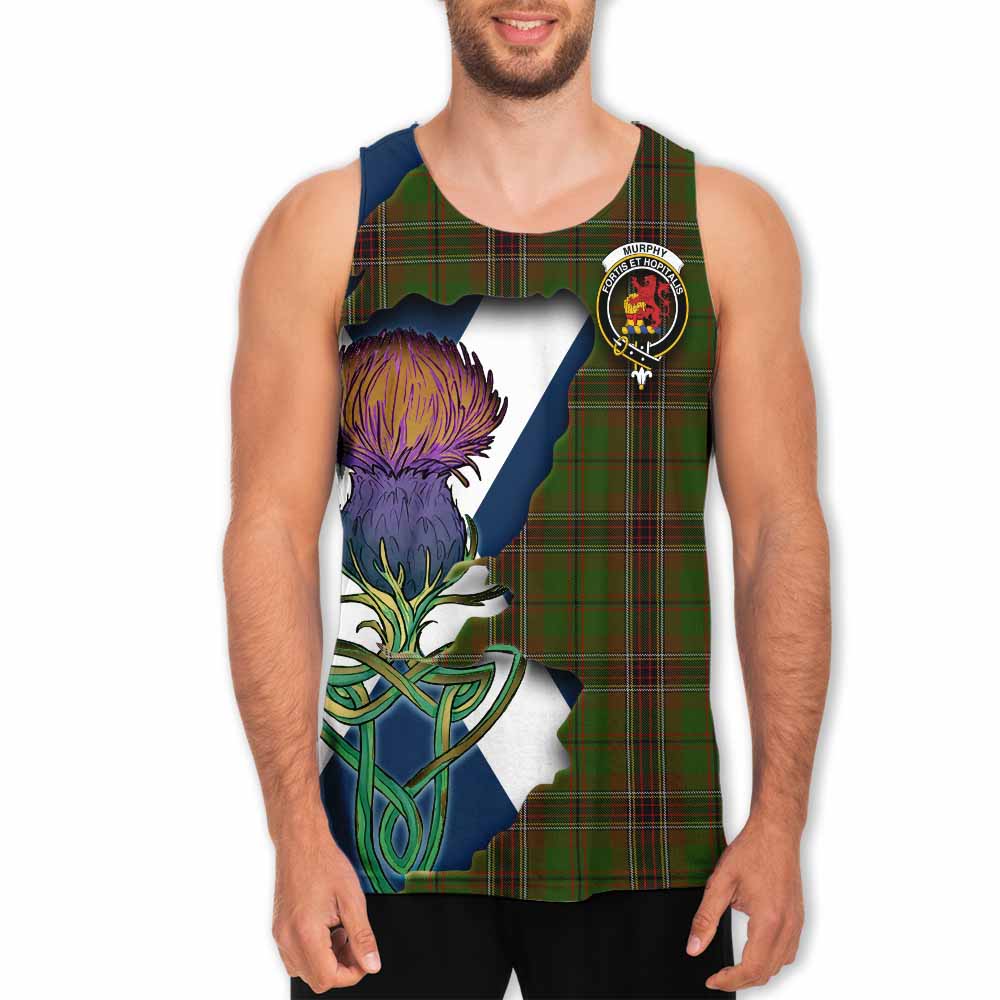 Murphy Tartan Family Crest Men's Tank Top Scottish Thistle Celtic Inspired Men - Tartan Vibes Clothing