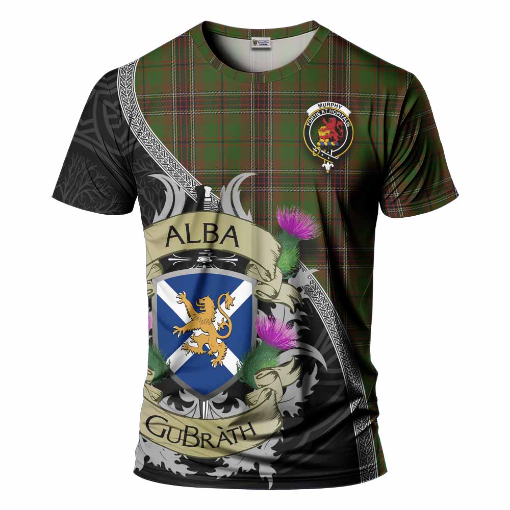 Murphy Tartan Family Crest T-Shirt Lion Rampant Royal Thistle Shield Celtic Inspired Kid's Shirt - Tartan Vibes Clothing