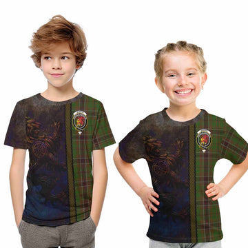 Murphy Tartan Family Crest Kid T-Shirt Alba Gu Brath Be Brave Lion Ancient Style Youth XL Size14 - Tartan Vibes Clothing