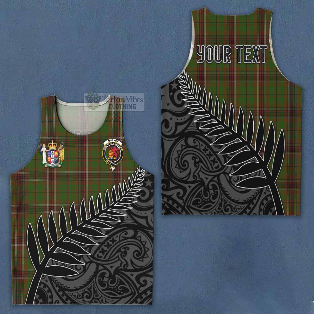 Murphy Crest Tartan Men's Tank Top with New Zealand Silver Fern Half Style Men - Tartan Vibes Clothing