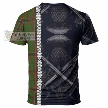 Murphy Tartan T-Shirt with Family Crest Cross Sword Thistle Celtic Vibes - Tartan Vibes Clothing