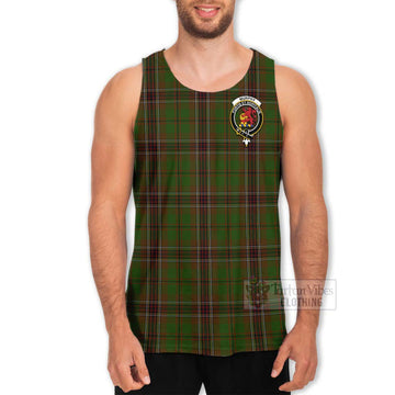 Murphy Tartan Men's Tank Top with Family Crest and Bearded Skull Holding Bottles of Whiskey - Tartan Vibes Clothing