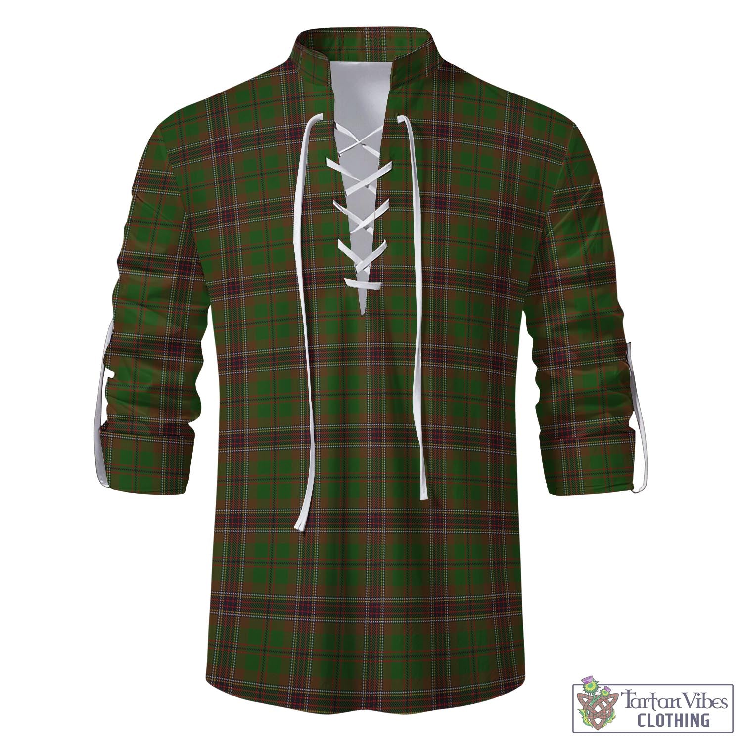 Tartan Vibes Clothing Murphy Tartan Men's Scottish Traditional Jacobite Ghillie Kilt Shirt