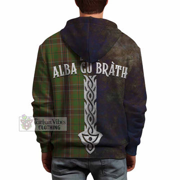 Tartan Vibes Clothing Murphy Tartan Family Crest Hoodie Alba Gu Brath Be Brave Lion Ancient Style