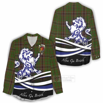 Murphy Tartan Women's Casual Shirt with Alba Gu Brath Regal Lion Emblem - Tartan Vibes Clothing