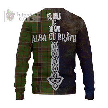 Murphy Tartan Family Crest Knitted Sweater Alba Gu Brath Be Brave Lion Ancient Style - Tartan Vibes Clothing