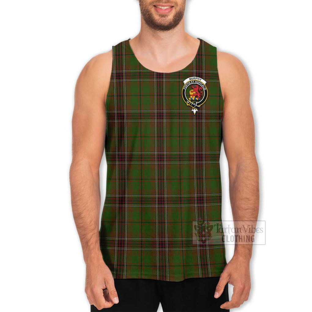 Murphy Tartan Men's Tank Top with Family Crest Celtic Skull Style - Tartan Vibes Clothing