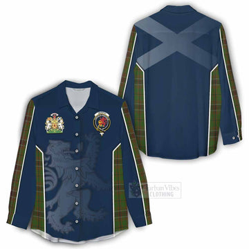 Murphy Tartan Women's Casual Shirt with Family Crest and Lion Rampant Vibes Sport Style - Tartan Vibes Clothing