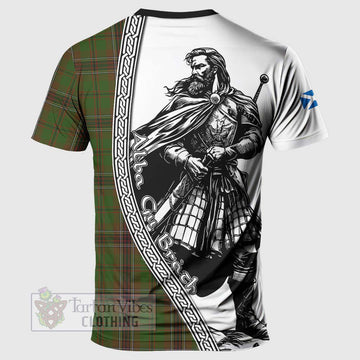 Tartan Vibes Clothing Murphy Tartan Clan Crest T-Shirt with Highlander Warrior Celtic Style