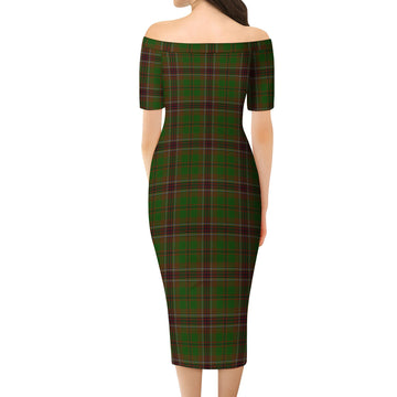 Murphy Tartan Off Shoulder Lady Dress - Tartan Vibes Clothing