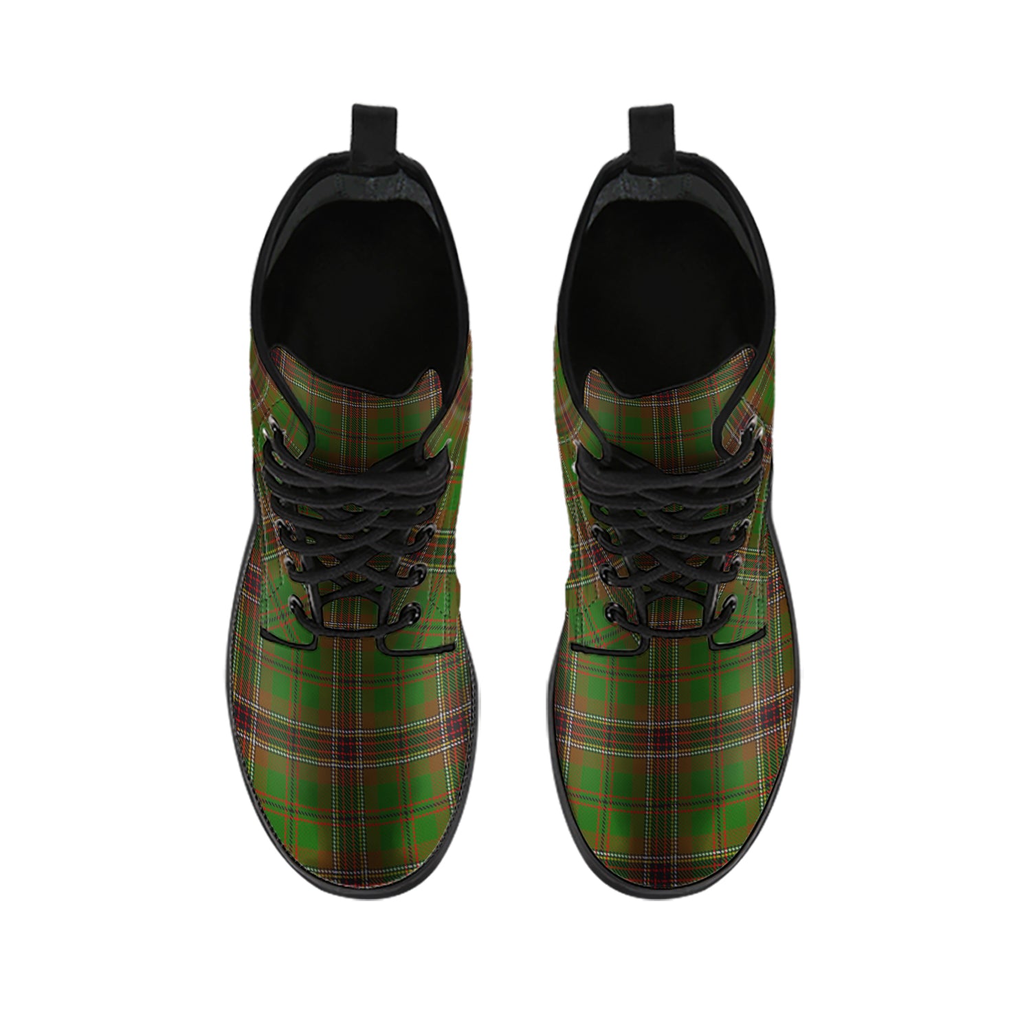 Murphy Tartan Leather Boots - Tartan Vibes Clothing