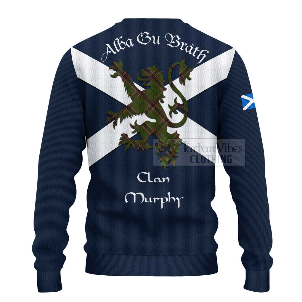 Murphy Tartan Lion Rampant Ugly Sweater Proudly Display Your Heritage with Alba Gu Brath and Clan Name - Tartan Vibes Clothing