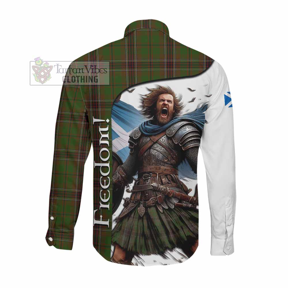 Murphy Crest Tartan Long Sleeve Button Shirt Inspired by the Freedom of Scottish Warrior Men's Shirt - Tartan Vibes Clothing