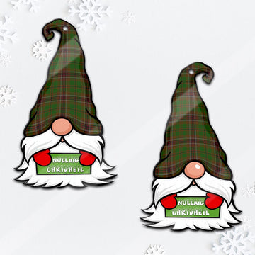 Murphy Gnome Christmas Ornament with His Tartan Christmas Hat
