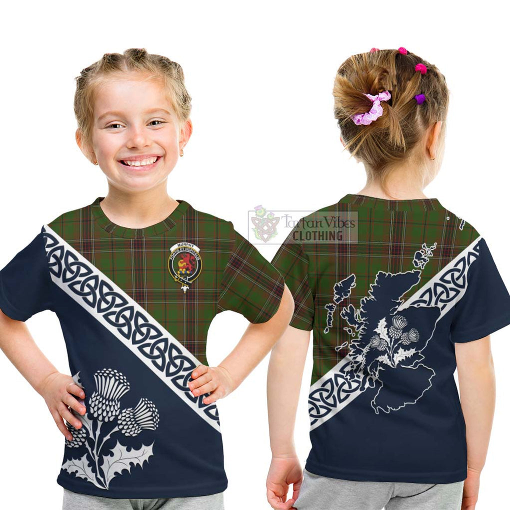 Murphy Tartan Kid T-Shirt Featuring Thistle and Scotland Map - Tartan Vibes Clothing
