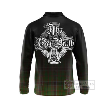 Murphy Tartan Long Sleeve Polo Shirt Featuring Alba Gu Brath Family Crest Celtic Inspired - Tartan Vibes Clothing