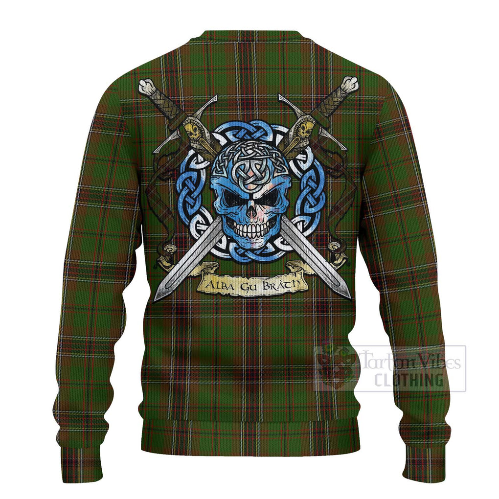 Murphy Tartan Ugly Sweater with Family Crest Celtic Skull Style - Tartan Vibes Clothing