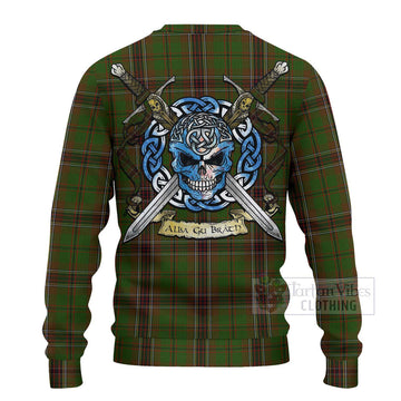 Murphy Tartan Ugly Sweater with Family Crest Celtic Skull Style - Tartan Vibes Clothing
