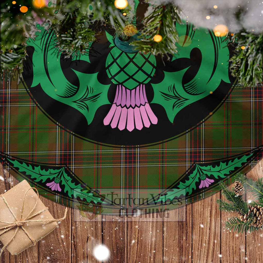 Murphy Tartan Christmas Tree Skirt Scottish Thistle Style - Tartan Vibes Clothing