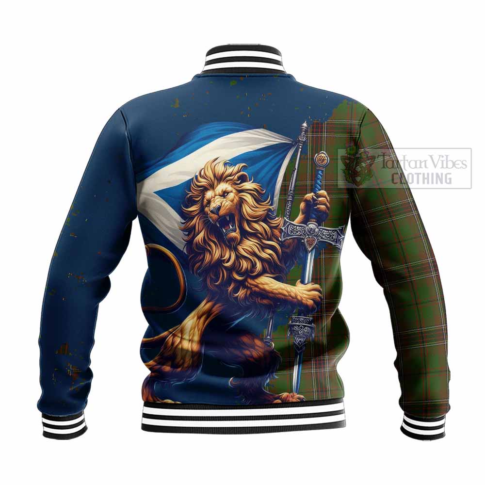 Murphy Tartan Family Crest Baseball Jacket with Scottish Majestic Lion - Tartan Vibes Clothing