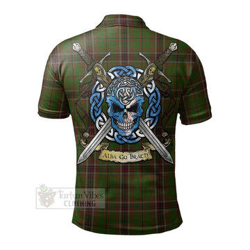 Murphy Tartan Polo Shirt with Family Crest Celtic Skull Style - Tartan Vibes Clothing